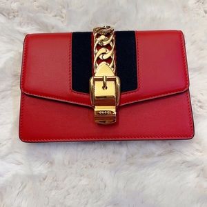 🔥🔥 SOLD SOLD BNWT GUCCI HIBISCUS RED/BR MINI BAG SOLD SOLD 🔥🔥